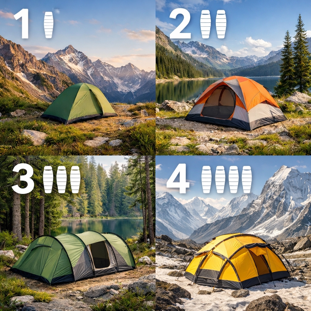 Velg Teltstørrelse - Antall Personer